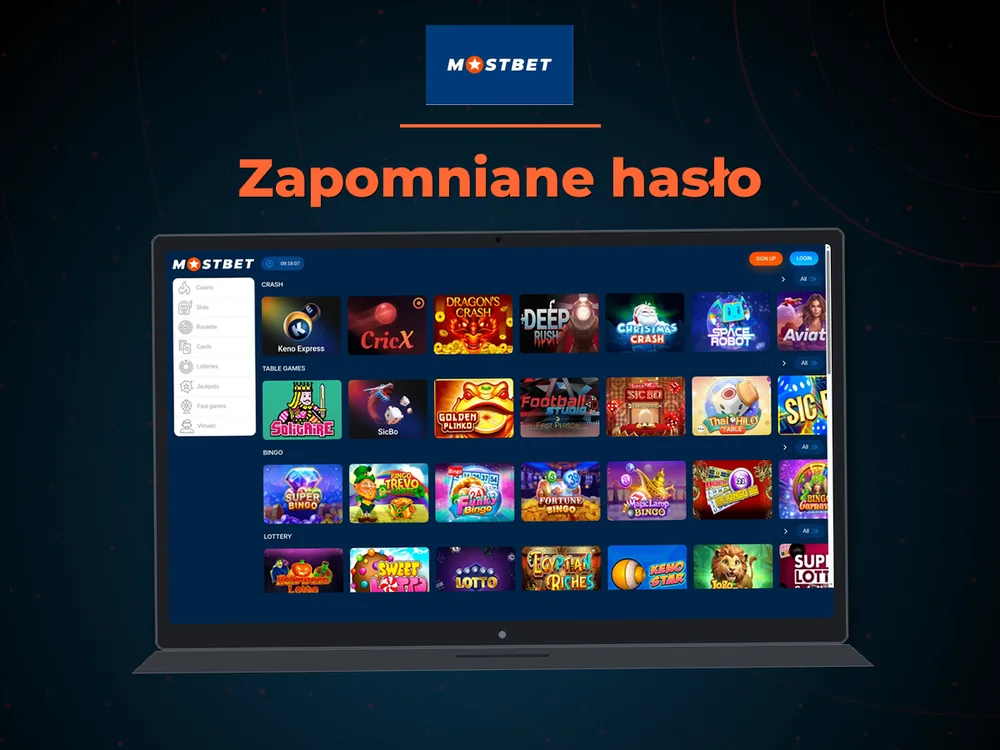 mostbet - Zapomniane hasło